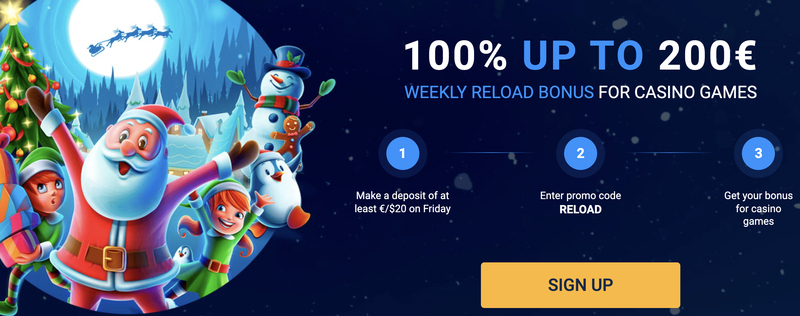 20 Bet Casino Reload Bonus