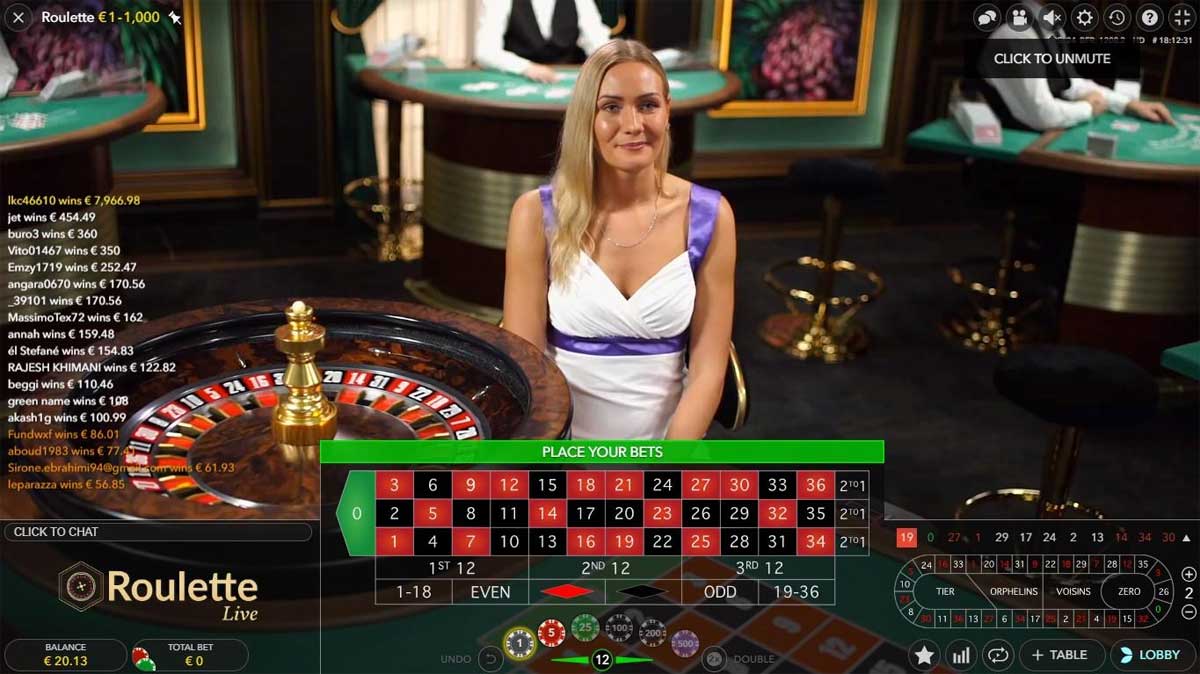 Live-Casino-Spellen-Roulette