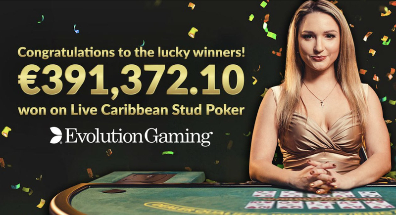 Live Caribbean Stud Poker Bonus